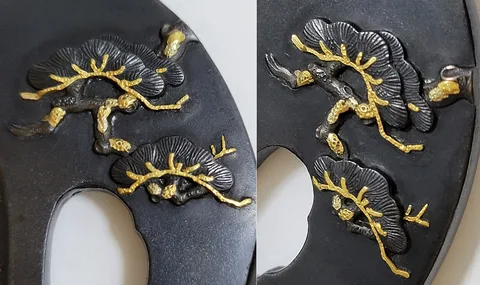 Detalle de Tsuba · Tōjusai Masakatsu