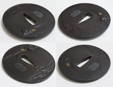 Dettaglio di Tsuba · Ichiyōsai Hironao