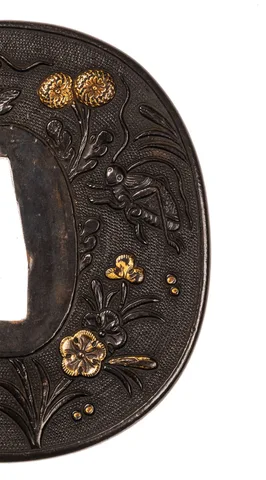 Detalle de Tsuba · Mino