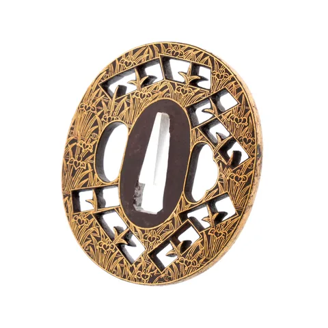Detail von Tsuba · Kyō Kenjō