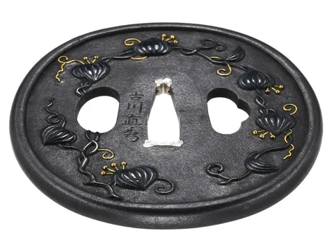 Dettaglio di Tsuba daishō · Furukawa Naohide