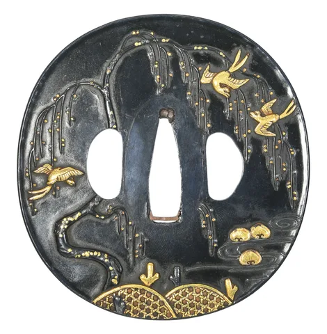Guarniciones de Tsuba · Kaga kinkō