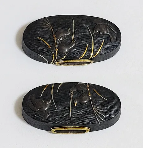 Dettaglio di Fuchi-kashira · Iwamoto Konkan