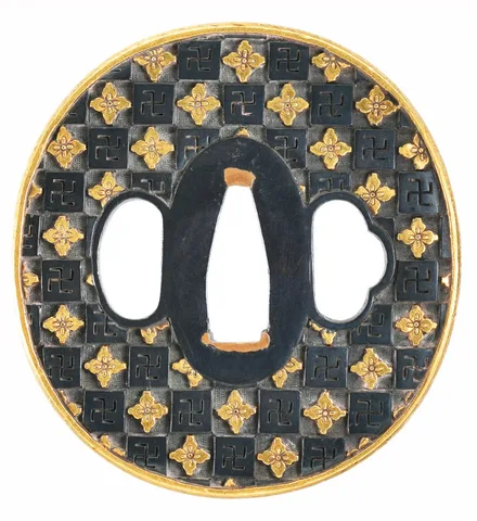 Guarniciones de Tsuba y fuchi-kashira · Nomura