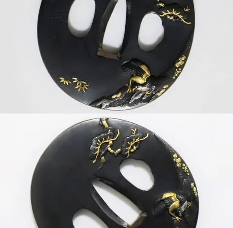 Detalle de Tsuba · Tōjusai Masakatsu