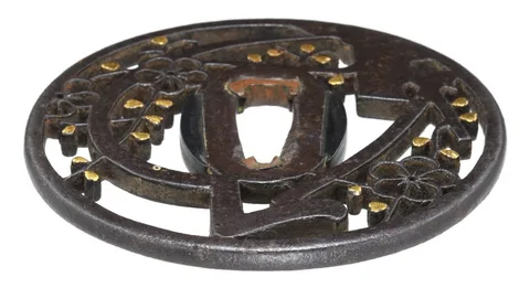 Dettaglio di Tsuba · Kyō-Shōami