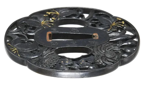 Dettaglio di Tsuba · Bushū Masatoshi