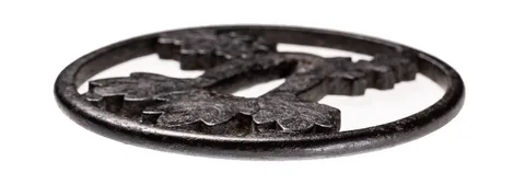 Detalle de Tsuba · escuela Nishigaki (Higo)