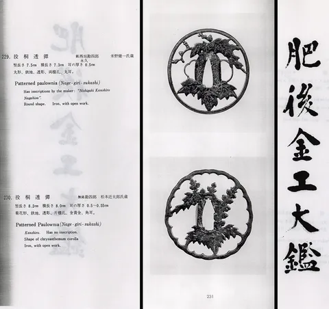 Dettaglio di Tsuba · Nishigaki Kanshirō