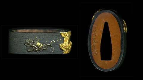 Detalle de Fuchi-kashira · Ishiguro Koretsune
