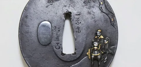 Dettaglio di Tsuba · Ichiyōsai Hironao