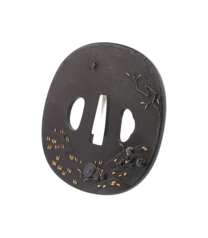 Detalle de Tsuba (pareja daishō) · Aizu Shōami
