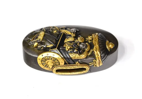 Detalle de Fuchi-kashira · Saitō Masaoki