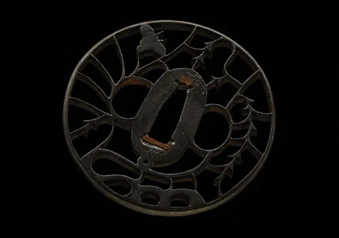 Detail von Tsuba · Kyō-sukashi