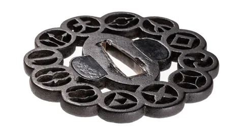 Detalle de Tsuba · Owari