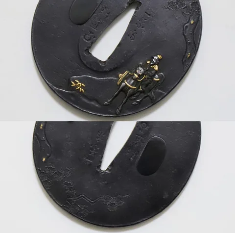 Dettaglio di Tsuba · Ichiyōsai Hironao
