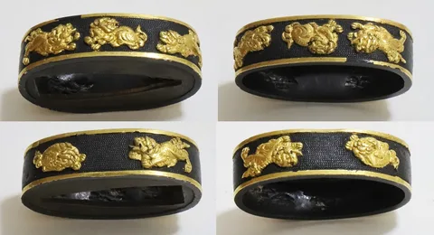 Dettaglio di Fuchi-kashira · Ko-Kinkō