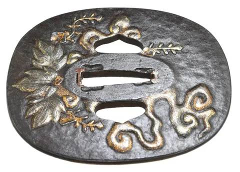 Dettaglio di Tsuba · scuola Kumagaya