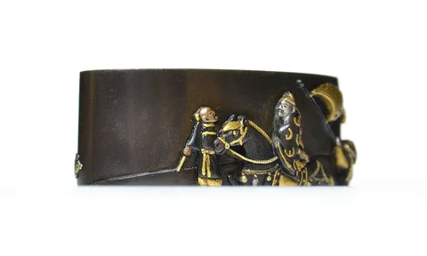 Detalle de Fuchi-kashira · Saitō Masaoki