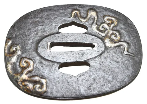 Dettaglio di Tsuba · scuola Kumagaya
