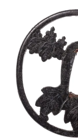 Detalle de Tsuba · escuela Nishigaki (Higo)