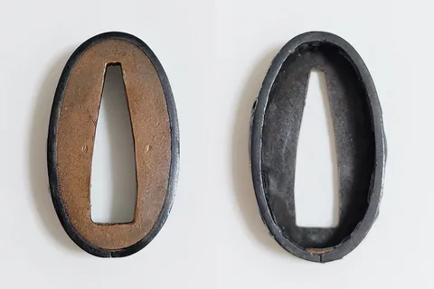 Detalle de Fuchi-kashira · Mino