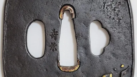 Detalle de Tsuba · Toshikage (escuela Tōryūsai)