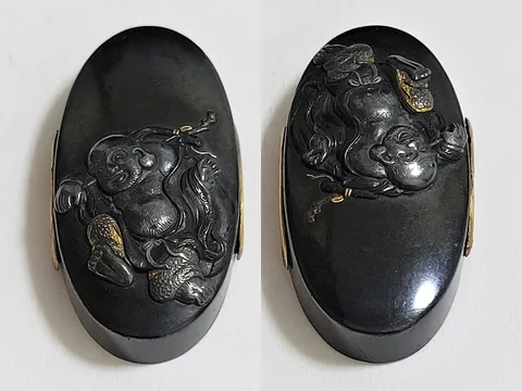 Beschläge von Fuchi-kashira · Mitsuhiro (Tamagawa-Schule)