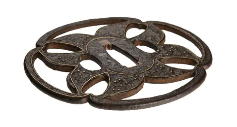 Detalle de Tsuba · Ōnin