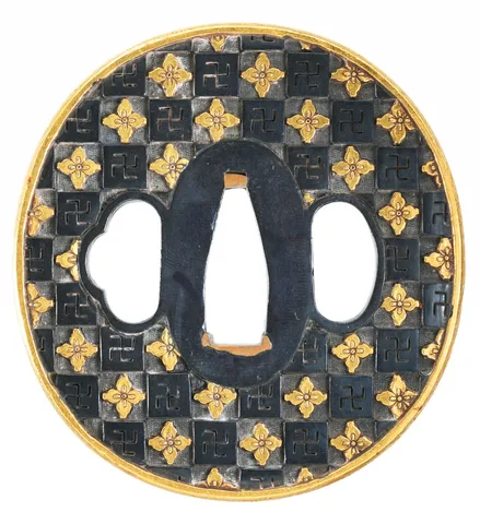 Guarniciones de Tsuba y fuchi-kashira · Nomura