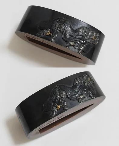 Detail von Fuchi-kashira · Mitsuhiro (Tamagawa-Schule)