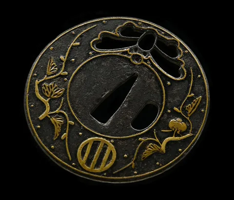 Detalle de Tsuba · Ōnin