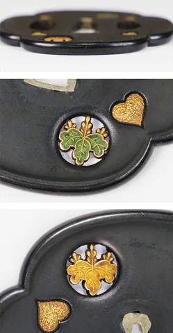 Detalle de Tsuba · Shibata Toshitsugu (Owari)