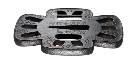 Detalle de Tsuba daishō · Norisuke