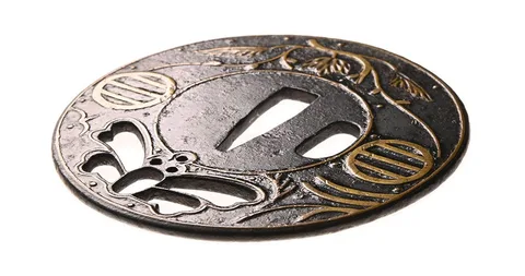 Detalle de Tsuba · Ōnin
