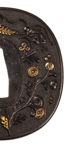 Detalle de Tsuba · Mino