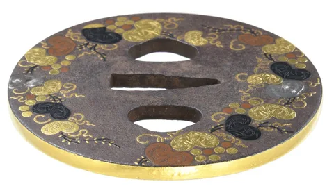 Dettaglio di Tsuba · Kyō-Shōami
