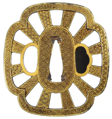 Garnitures de Tsuba daishō · Kyō-kenjō