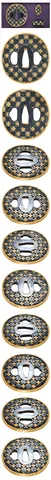 Guarniciones de Tsuba y fuchi-kashira · Nomura