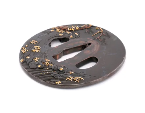 Detalle de Tsuba · Yoshimichi