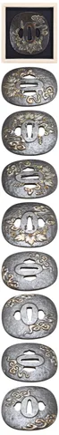 Guarnizioni di Tsuba · scuola Kumagaya