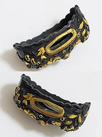 Detalle de Fuchi-kashira · Ko-Mino