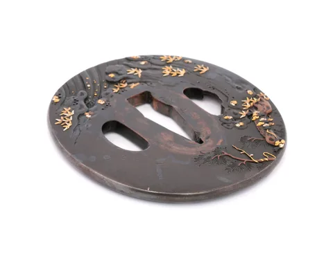 Detalle de Tsuba · Yoshimichi
