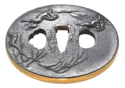 Detail von Tsuba · Tomoyuki (Chōshū)