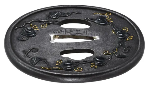 Dettaglio di Tsuba daishō · Furukawa Naohide