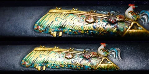 Detalhe de Kozuka · Hirata Dōnin