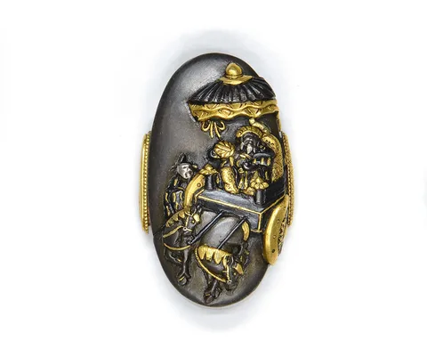 Detalle de Fuchi-kashira · Saitō Masaoki