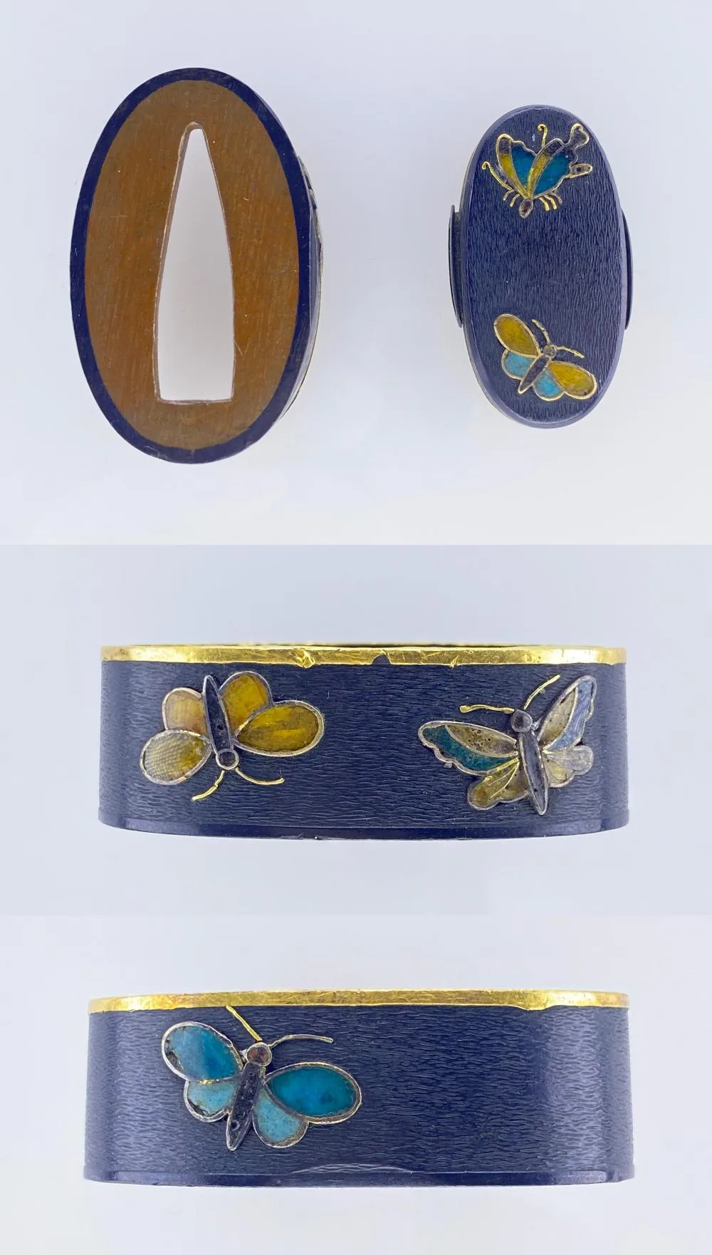 Guarniciones de Fuchi-kashira · Hirata