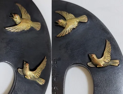 Detalle de Tsuba · Tōjusai Masakatsu
