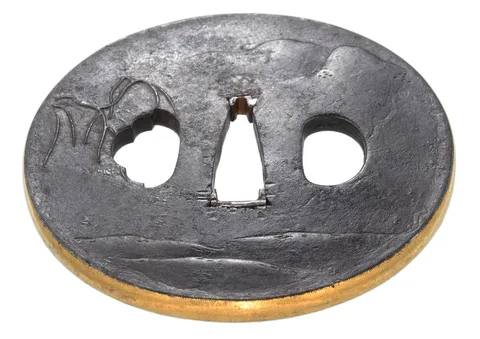 Detail von Tsuba · Tomoyuki (Chōshū)